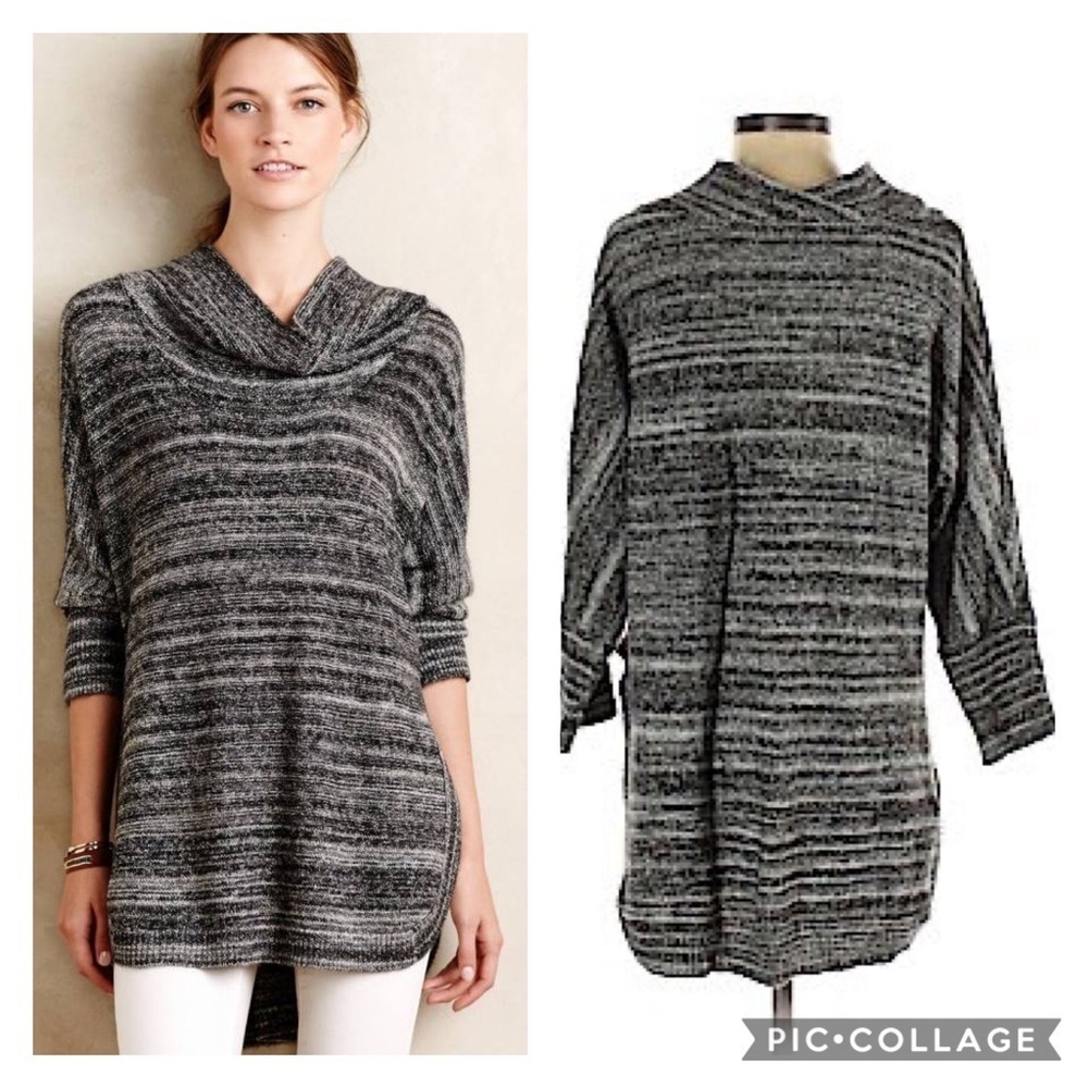 SPACEDYE COWL TUNIC BY FIELD FLOWER Anthropology